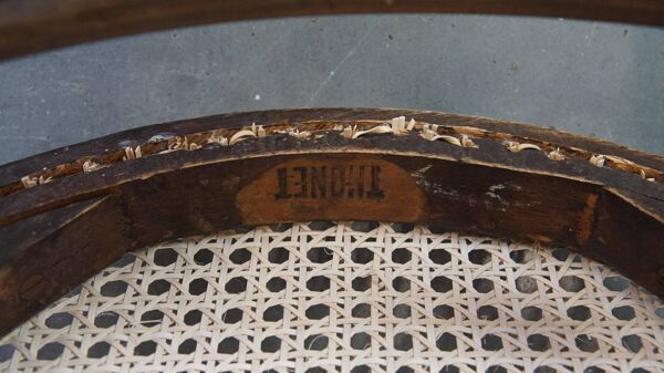 Lot de 2 chaises de bistrot originales vintage Thonet