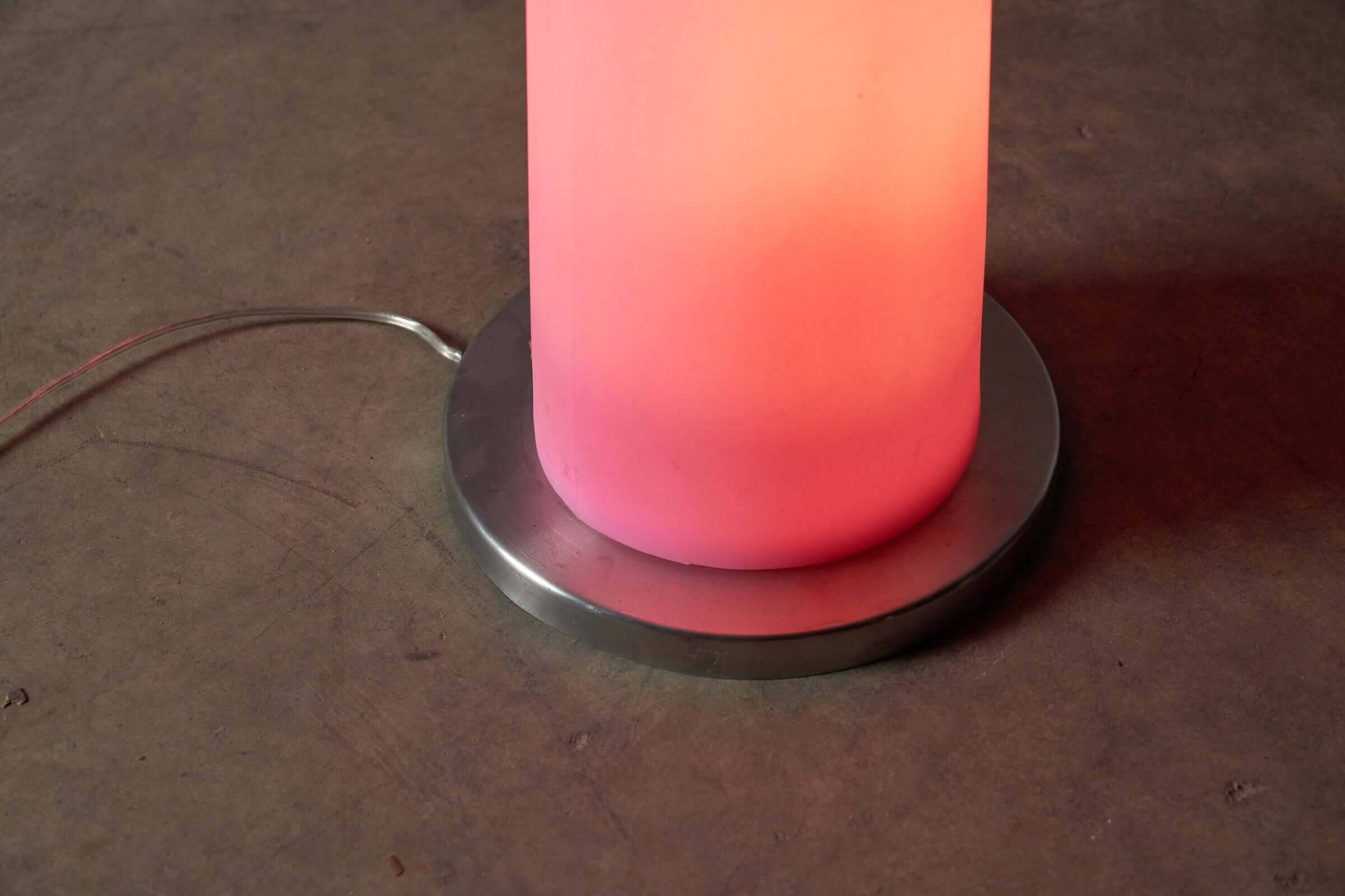 Amsterdamse Pole floor lamps in pink for Bijenkorf, 1990s