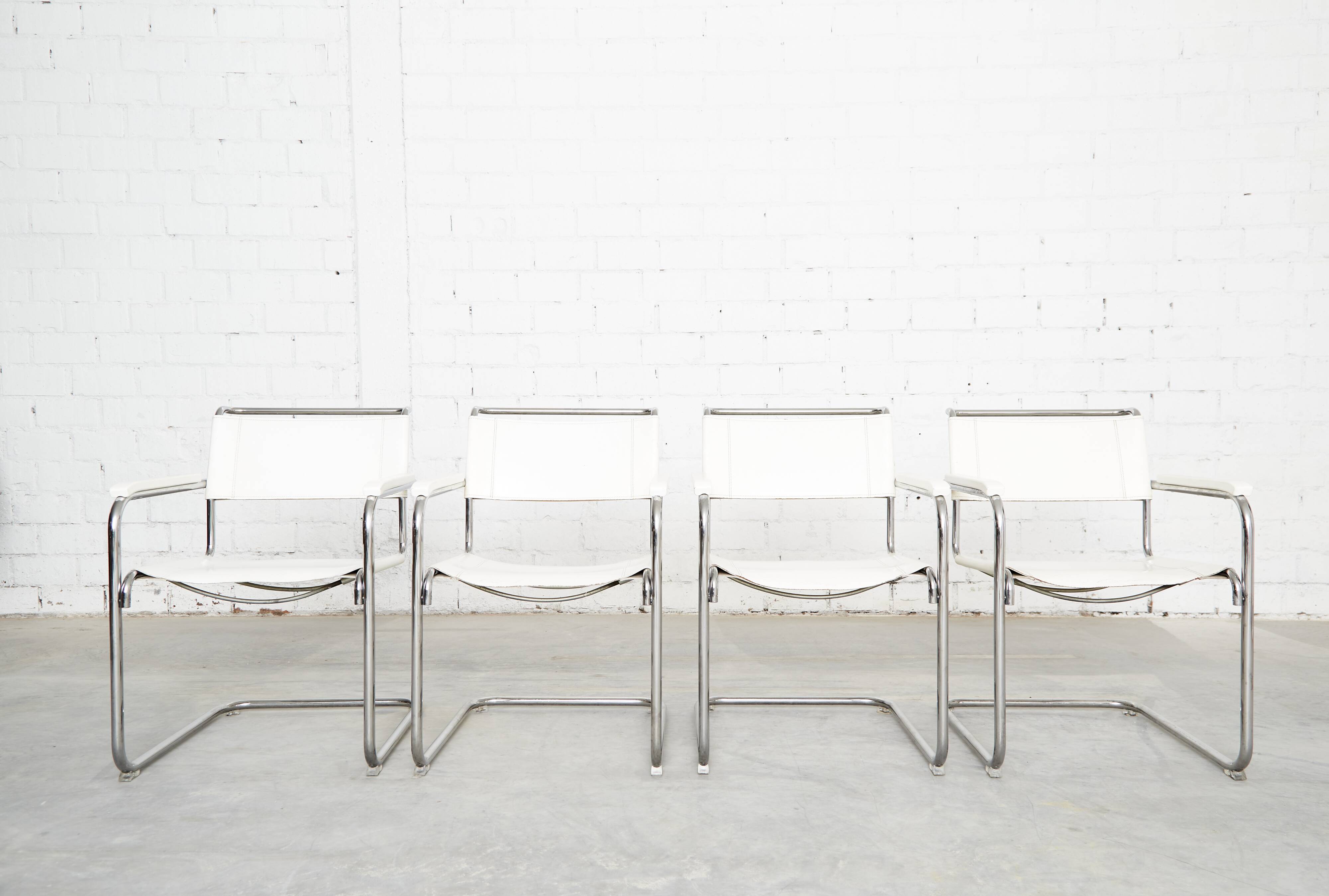 Set of 4 Mart Stam Cantilever S34 for Thonet