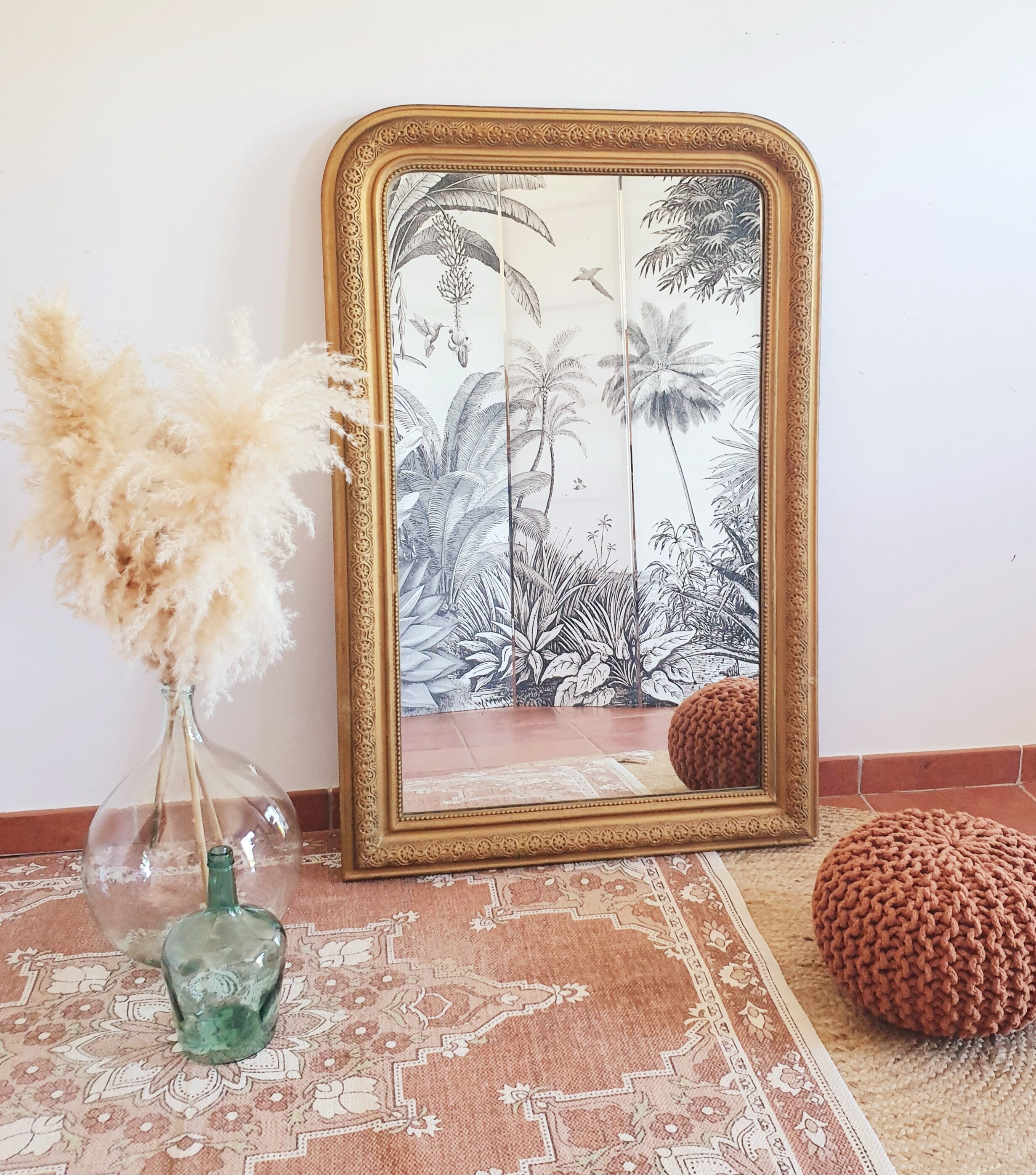 Grand miroir Louis Philippe 78x118cm