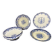 4 Assortie plates from Longwy et Moustiers