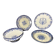 4 Assortie plates from Longwy et Moustiers