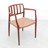 Suite of 4 Scandinavian teak armchairs model 66