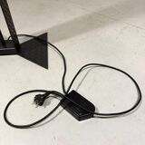 Italian steel tear plate and glass floor lamp 1980’s.