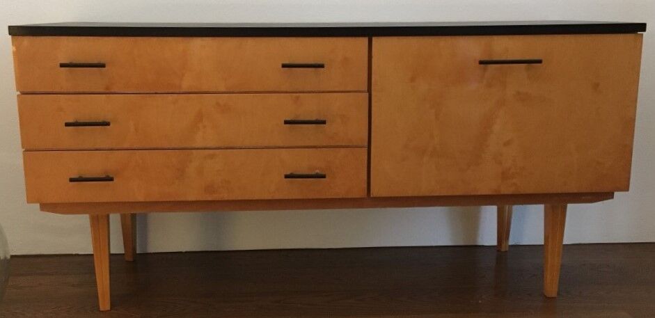 Enfilade vintage pied compas 1,20m, 1960’s