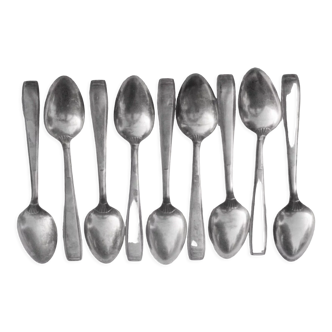 Set of 9 spoons punches ercuis 90