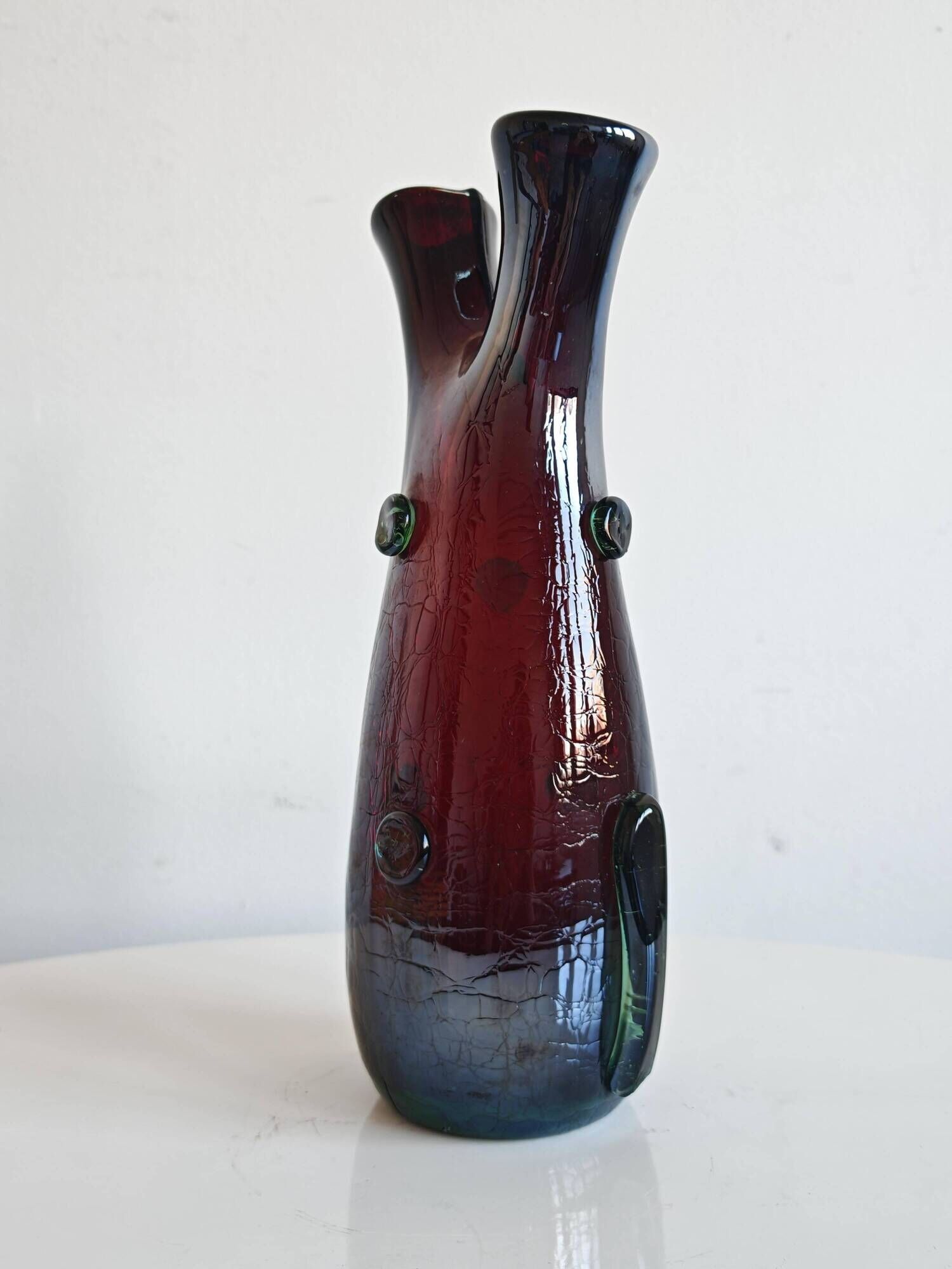 Vase en verre de Murano Mid Century Modern par Luciano Ferro 1950s