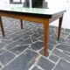 Solid oak and formica extension table