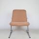Chauffeuse vintage,  tissu et chrome