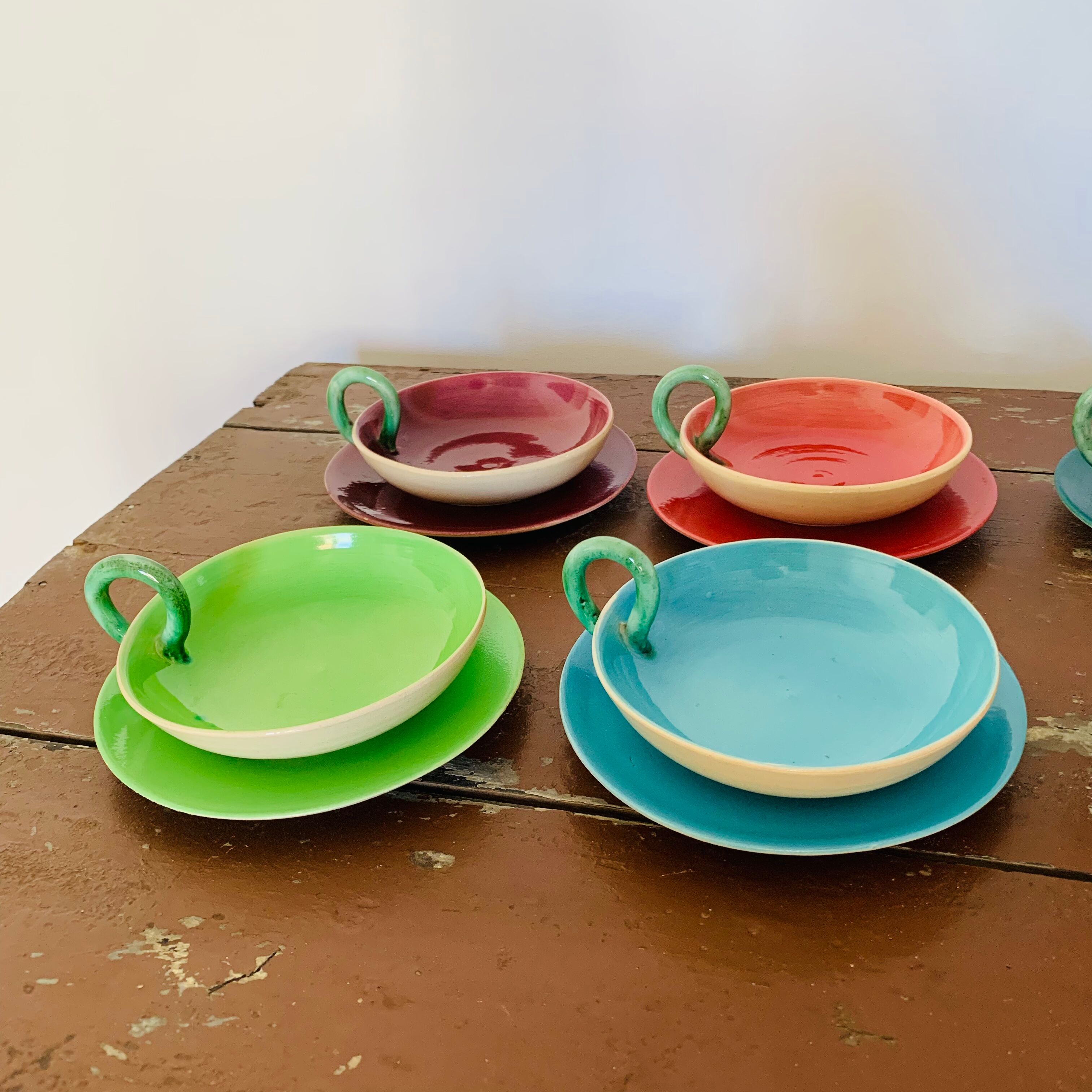 Vintage fruit service by Michel Clément