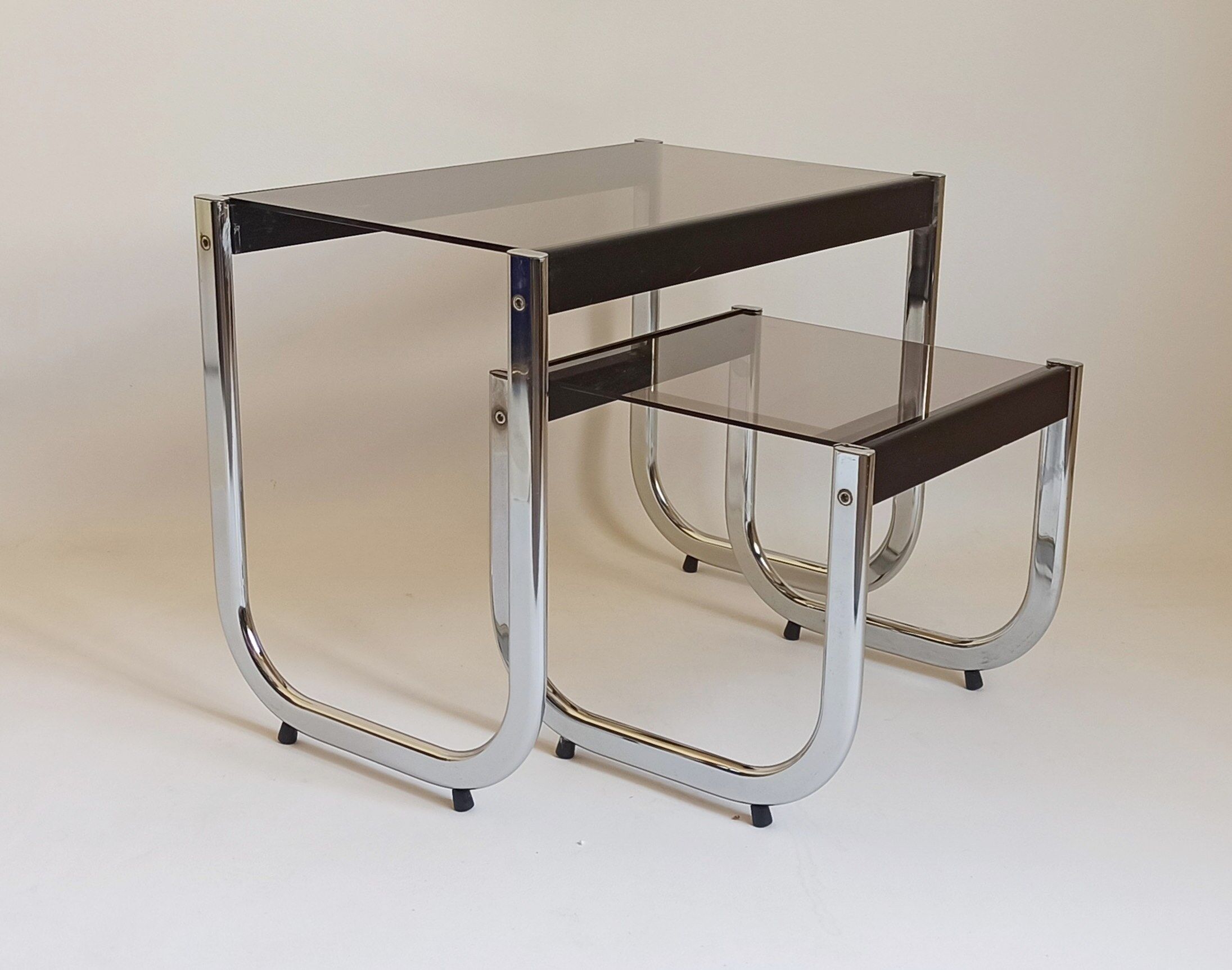 Pair of side tables 70s