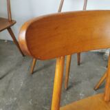 Set of 6 Hiller chairs, vintage bistro