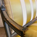 Louis XVI style yellow sofa