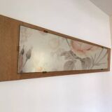 Trapezoidal mirror in solid oak