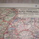 Vidal Wall School Map No.64 French Alps Mediterranean Region Corsica