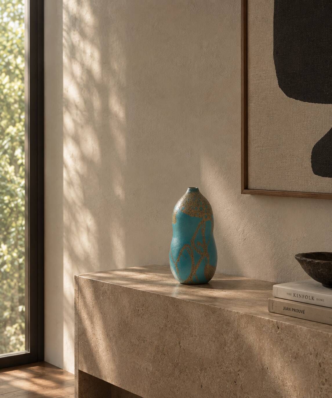 Ceramic vase by Morino Hiroaki Taimei.