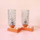 lampes vintage Mid Century Massive 1970 globes pointes de diamant