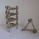 Set Of 5 , 1970s " Bmf " Modular Candle Holders Designed By Fritz Nagel & Ceasar Stoffi