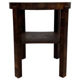 Art Deco Oak Side Table Inlaid Leaf coromandel minimalist design