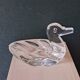 2 duck-shaped crystal salt cellars