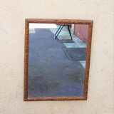 Old mirror gilded wood late nineteenth