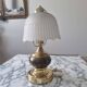 Lampe doré opaline vintage