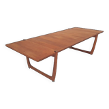 Large teak coffee table by Peter Hvidt and Orla Molgaard Nielsen model FD 575 for France and Son