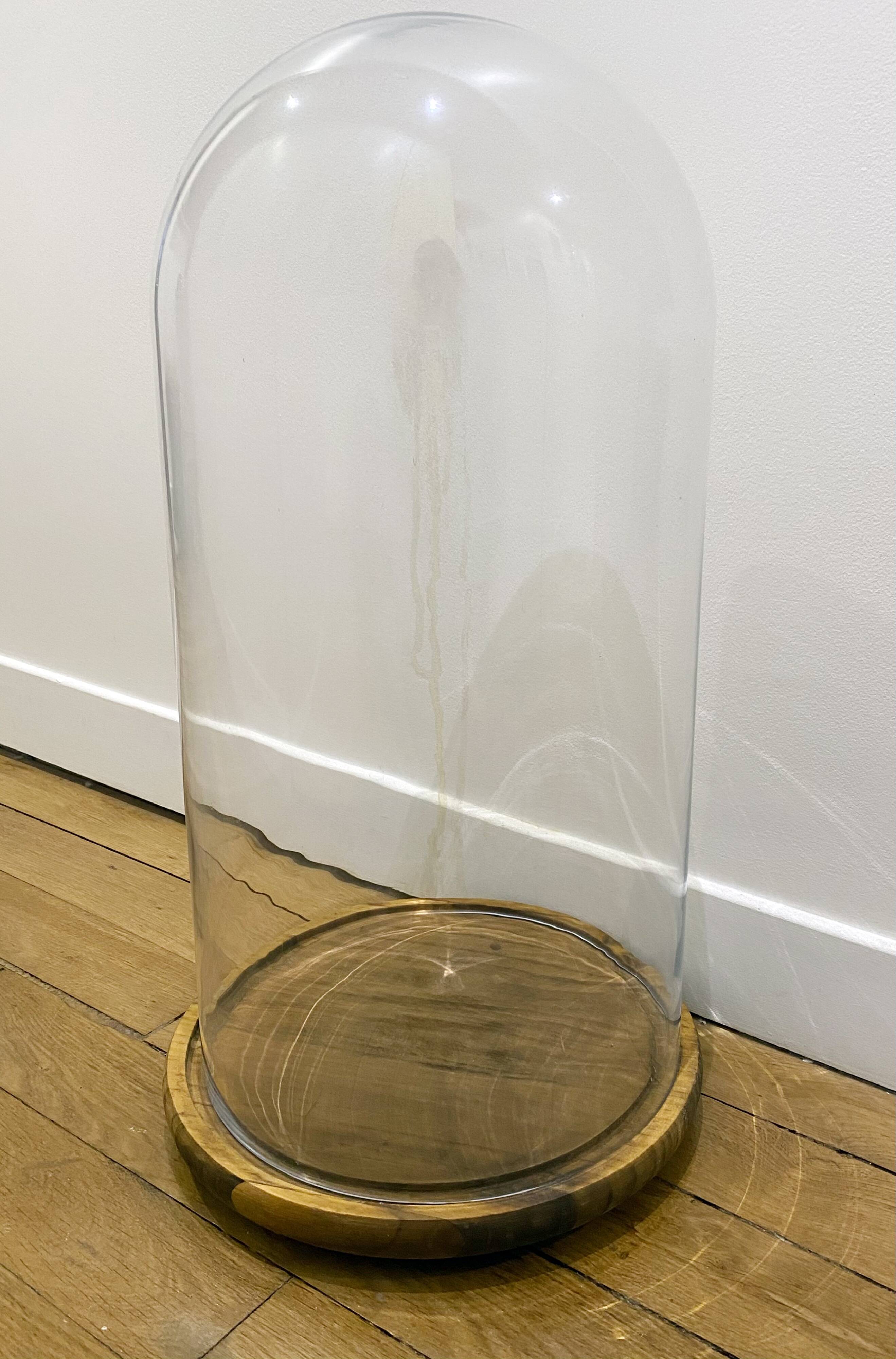 Globe XL glass with wooden base