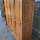 Authentique grand meuble rangement classeur Vintage en bois massif