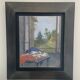 Marc Mouclier (1866-1947) The Flag at the Window, 1942 Oil on Panel Signed and Dated