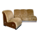 Mid-Century Italian Modular Sofa in Beige Corduroy, 1970s, Set of 4