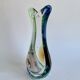 Vase par F. Zemek, verre d'art tchèque, Sklo Union, Tchécoslovaquie, années 1960