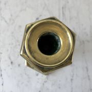 Candle holder / candlestick in golden brass 20s