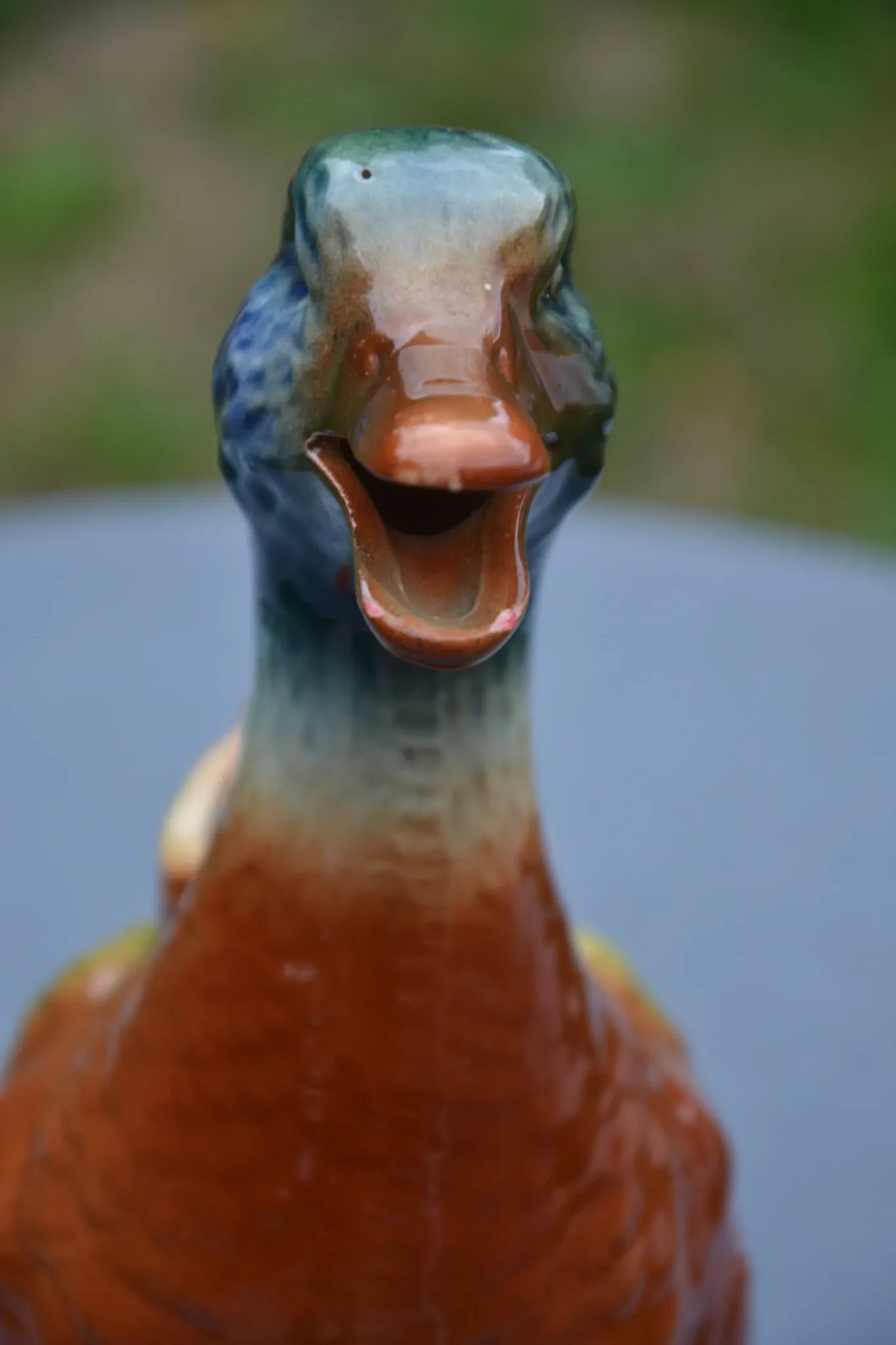 St Clément barbotine duck jug