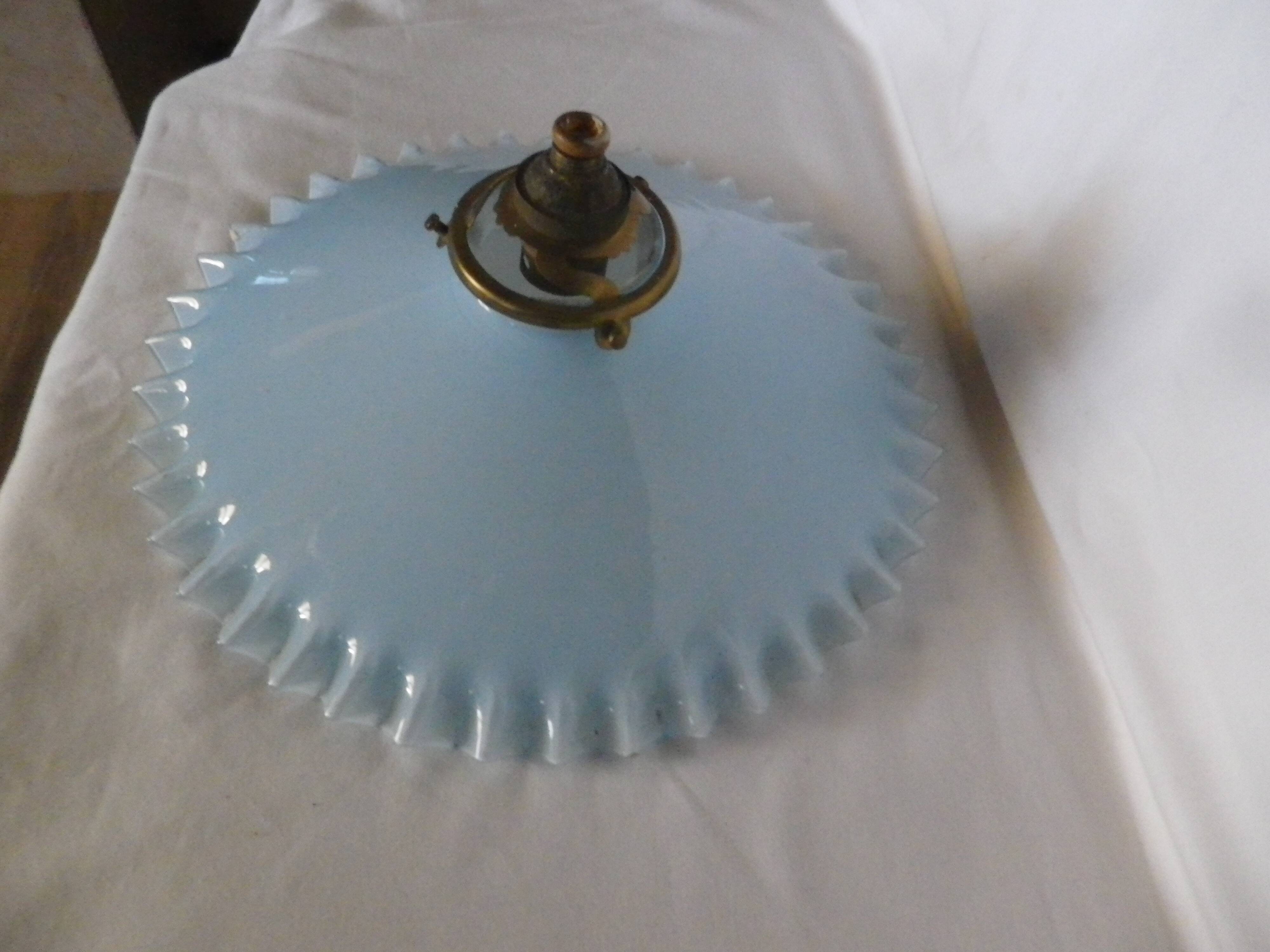 blue serrated opaline