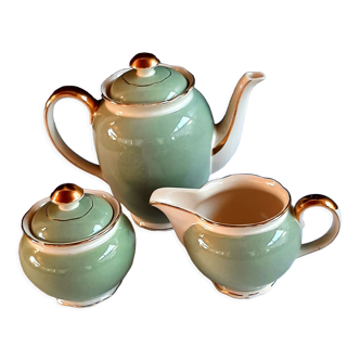 Teapot, sugar bowl and milk jug