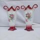 Paire d'anciens vases en barbotine d'Onnaing