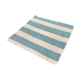 Serviette bayadère bleu