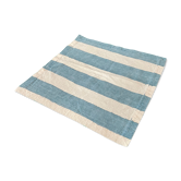 Serviette bayadère bleu