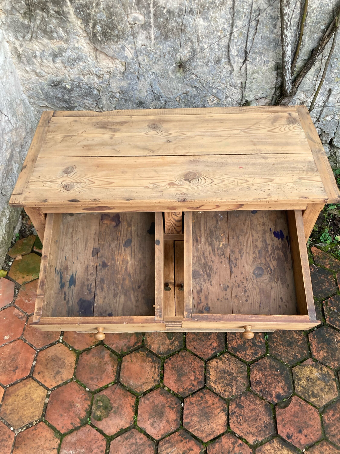 Vintage solid pine sideboard
