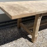 Stripped farmhouse table extensions to 255 cm