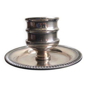 Large silver-plated candlestick