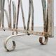 Art Deco Wrought Iron Plant Stand with Heron and Bulrushes, France, Circa 1