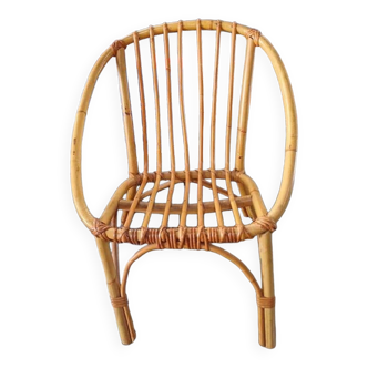 Children's rattan armchair chair