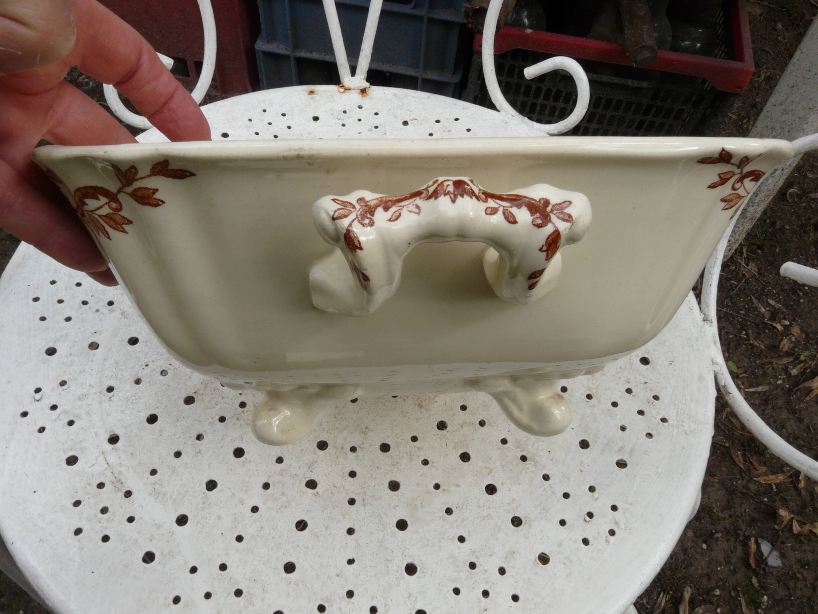 salad bowl - fruit bowl and dish Longchamp terre de fer model Regent