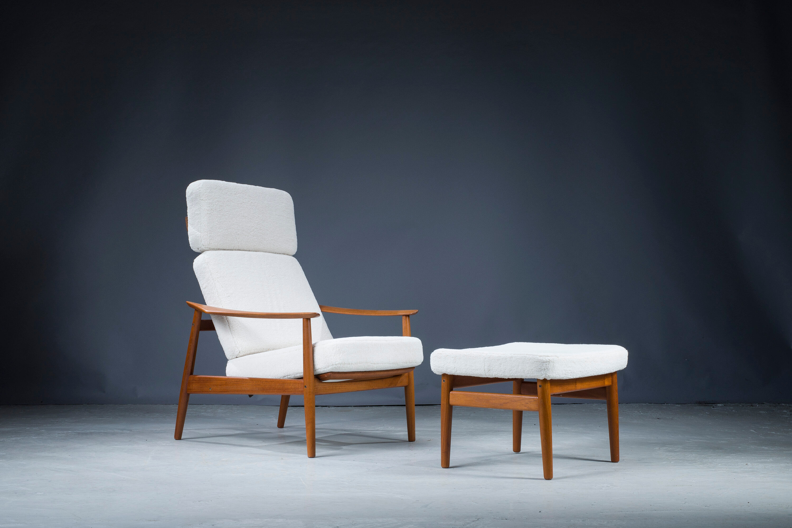 Armchair and ottoman by Arne Vodder for France & Søn