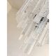 Contemporary Strips “Listelli” Murano Glass Chandelier by Simoeng