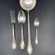 Art Deco silver metal cutlery set