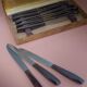 Set of 12 knives in "Clarisse" case