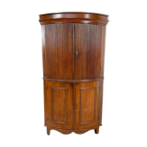 Antique dutch oak corner cabinet